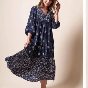 NWT Talia Midi-Dress